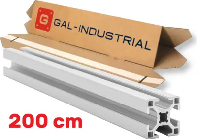 Immagine prodotto di GAL-INDUSTRIAL | Profilo strutturale in alluminio - 30x30mm - 200cm - Taglio su misura