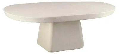 Image de Table Pomax Makura, couleur crème, dimensions : L 180 cm x l 90 cm x H 76 cm