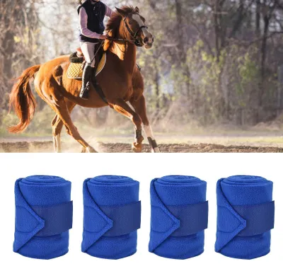 Pferdebeinwickel-Set aus Polyester, 4 Stück, weich