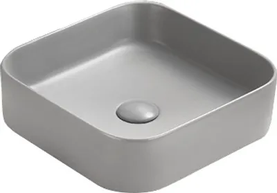 Produktbild von Mexen Vena Aufsatzwaschbecken 37 x 37 cm, Hellgrau matt - 22193761