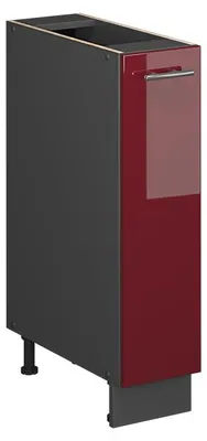Immagine prodotto di Armadio cucina dispensa alto Vicco Fame-Line Bordeaux lucido/Antracite 20 cm senza piano di lavoro, Model 61682