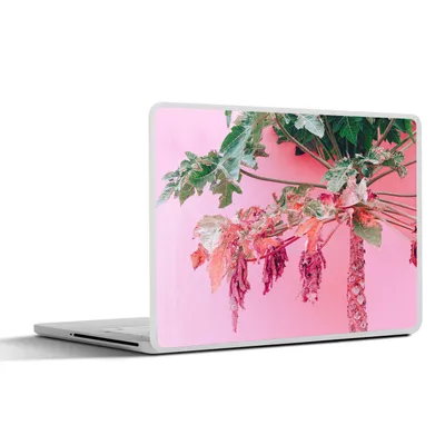 Produktbild von MuchoWow® Laptop Aufkleber Sticker Cover Palme - Tropisch - Rosa - Sommer 25x18 cm - Laptop-Deko