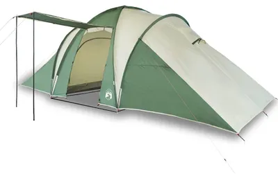 Image de vidaXL Tente familiale dôme 6 personnes Vert Étanche