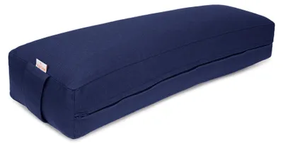 Produktbild von yogabox Pranayama Kissen BASIC - dunkelblau 70 x 20 x 10 cm Buchweizenschalen