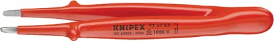 Produktbild von Knipex Praezisionspinzette Gerade IsolierungVDE, tauchisoliert in 145 mm - 92 67 63