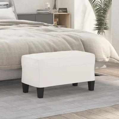 Zdjęcie produktu dla The Living Store Ławka beżowa 70x35x41 cm Tkanina z mikrofibry