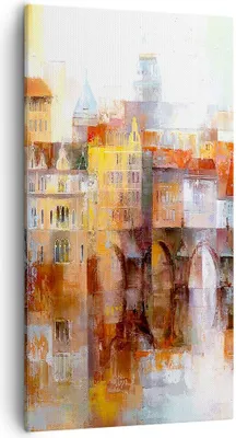 Produktbild von Bild auf Leinwand - Leinwandbild - Stadt Mietshaus - 55x100cm - Wand Bild - Wanddeko - Wandbilder - Leinwanddruck - Bilder - Kunstdruck - Wanddekoration - Leinwand bilder - Wandkunst - PA55x100-3476