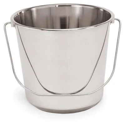Produktbild von 6x Eimer, Ø 27,5 cm, 10 ltr., Chromnickelstahl