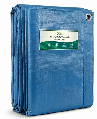 Productafbeelding van Afdekzeil Blauw 60 g/m² 1,5 x 8 m - Waterbestendig Polyethyleen