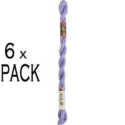 Produktbild von 6 Stück DMC Perlbaumwolle, Größe 5, 15 Meter, Farbe 115AR/5-30