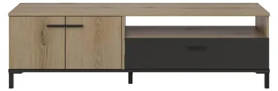 Image de CALICOSY - Meuble TV 2 portes 1 tiroir L160 cm - TRUST