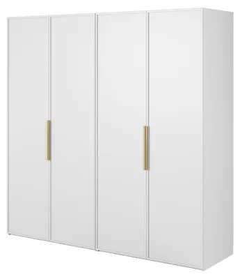 Image de Selsey Frame - Armoire 4 portes avec 2 tringles, 200 cm, blanc
