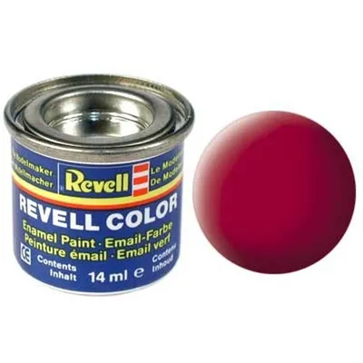Zdjęcie produktu dla Revell Carmine red, mat RAL 3002 14 ml-tin, Czerwony, 1 szt.