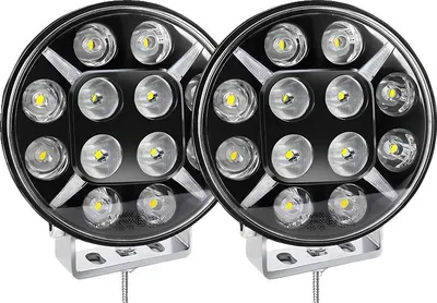 Productafbeelding van Werkverlichting, 24.000 lumen, waterdicht, 2 stuks, 9-inch schijnwerpers