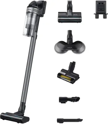 Produktbild von Samsung VS20B75BDR5/WD, Jet 75E Wet&Clean, 2-in-1-Stabstaubsauger, Beutellos, Cyan, Silber, Rechteckig, Trocken, Micro