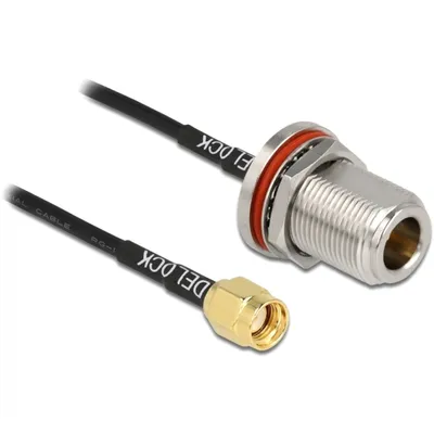 Produktbild von DELOCK Antennenkabel RP-SMA Stecker zu N Buchse RG-174 30 cm