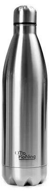 Edelstahl-Wasserflasche 1L, doppelwandig vakuumisoliert