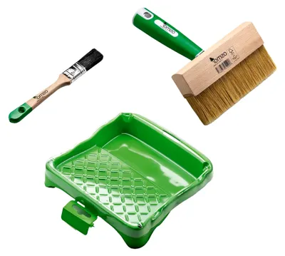 Produktbild von Terrassenpinsel-Set, Terrassenöl-Applikator, Grün, L