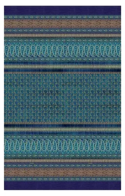 Produktbild von Einrichtungsfoulard Piazza Ducale B1 Blau Baumwolle, Größe: 350cm x 270cm
