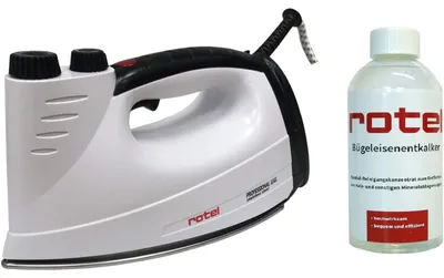 Produktbild von Rotel Prof Extra Edelstahl SCHWARZ + Rotel Bügeleisenentkalker 500 ml
