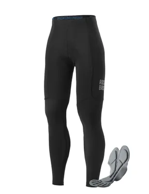 Immagine prodotto di ROCKBROS  Pantaloni da ciclismo da uomo imbottiti: pantaloni da ciclismo leggeri e traspiranti con elementi riflettenti, ideali per l'estate, per bici da corsa e MTB, colore nero, taglia M