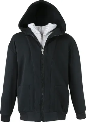 Produktbild von Lavecchia Herren Hoodie "Two in one" LV-109 (Black-Grey, 4XL)