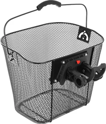 Image de Panier avant métallique à fixation par clic, noir