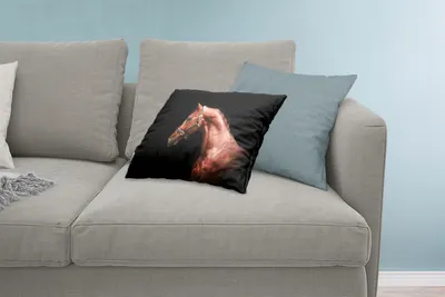 Produktbild von MuchoWow® Zierkissen Sofakissen Wohnzimmer Dekokissen 60x40 cm Pferd - Leicht - Halfter - Kopfkissen - Polster mit Foto