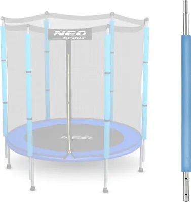 Obrázok produktu pre Słupek dolny do trampoliny z siatką zewnętrzną 4,5 ft niebieski Neo-Sport