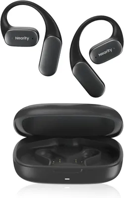 Produktbild von MemPod Fit 2 Open-Ear Bluetooth-Kopfhörer, mit tiefem Bass, bis zu 45 Std. Wiedergabe mit Ladecase, Dongle, Ultra bequem, Dualverbindung, Luftleitung