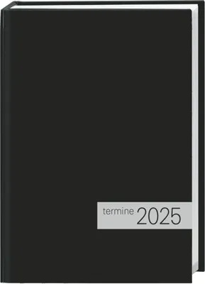 Produktbild von Kalenderbuch schwarz 2025