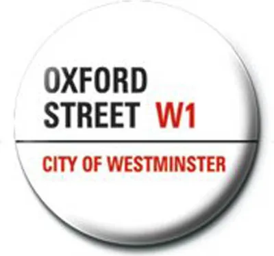 Image de Londres - Badge à bouton - Oxford Street
