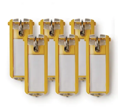 Zdjęcie produktu dla Durable Key Clip, Żółty, 25 mm, 68 mm, 6 szt.