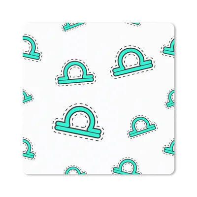 Produktbild von MuchoWow® Mauspad Mousepad Waage - Tierkreiszeichen - Astrologie 20x20 cm - Mousepads - Maus Mat - Pad - Mausunterlage - Desk Mat - Bureauartikeln
