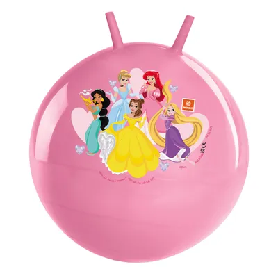 Produktbild von Mondo Springball für Kinder mit Disney Prinzessinnen Motiv 50 cm und 2 Griffen