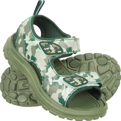 Produktbild von Mountain Warehouse - Chlapecké sandály, maskáčový vzor MW3117 (23 EU) (Zelená)