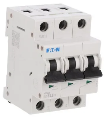 Immagine prodotto di Interruttore differenziale Eaton, 1,6 A, 3 poli, caratteristica: B 278834