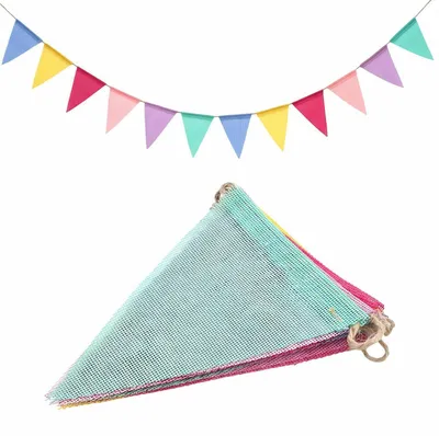 Produktbild von Wimpelkette Outdoor 3 Stück 5,2m Polyester Bunt Wetterfest