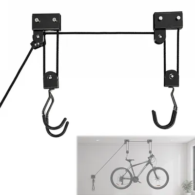 Decken-Fahrradlift, max. 57 kg, bis 4 m Höhe, universell