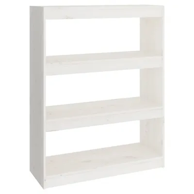 Immagine prodotto di Libreria/divisorio bianco 80x30x103,5 cm in legno di pino massiccio