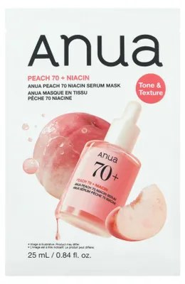 Produktbild von Anua - Peach 70 Niacin Serummaske, 1 Blatt