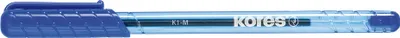 Image de Stylo à bille jetable Kores K-PEN K1, bleu, largeur de trait : F