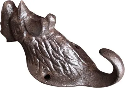Immagine prodotto di Gancio da parete Gallo marrone antico