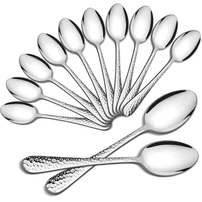 Immagine prodotto di Omgoods - Set di 12 cucchiai in acciaio inossidabile