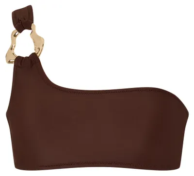 Produktbild von Moda Minx Bikinioberteil Irregular Hoop mit tollem Schmuckelement Brown M