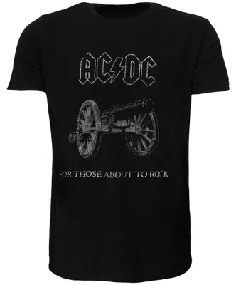 Produktbild von AC/DC For Those About To Rock T-Shirt Schwarz – Offizielles Merchandise - L