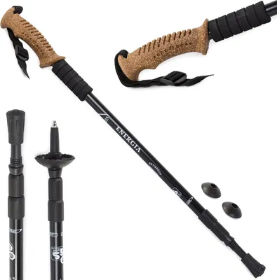 Zdjęcie produktu dla Kij Nordic Walking Trekkingowy Kijek Korkowy Do Chodzenia Regulowany Pro