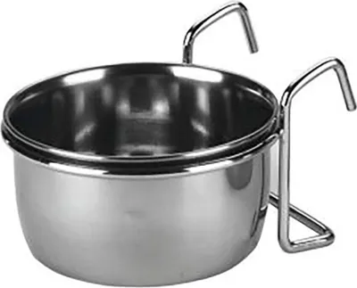 Produktbild von KERBL Edelstahlnapf Napf mit Halterung Trinkschale 600 ml 84298