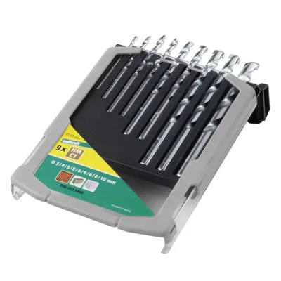 Obrázek produktu pro Wolfcraft Wolfcraft Sada 9ks vrtáky do kamene HM ø3-10mm 7111000