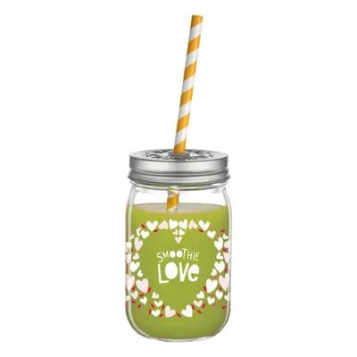 Produktbild von Make It Take It Design Smoothieglas mit 2 Deckeln, Julien Chung, Frühjahr 2016, 3310001 / Ritzenhoff